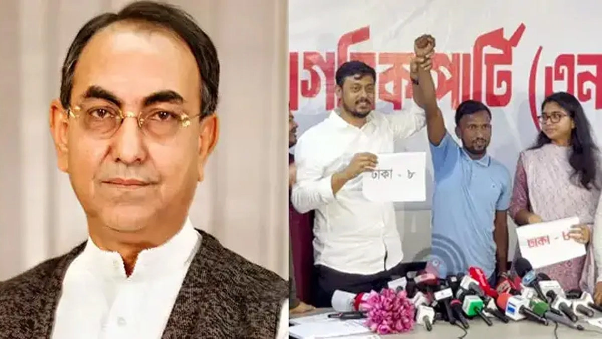 মির্জা আব্বাসের পাশে রিকশাচালক সুজন। ছবি- সংগৃহীত