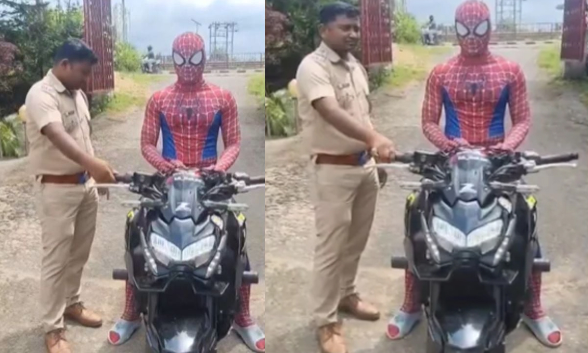 ‘স্পাইডারম্যান’কে জরিমানা করল পুলিশ! ছবি- ভিডিও থেকে নেওয়া