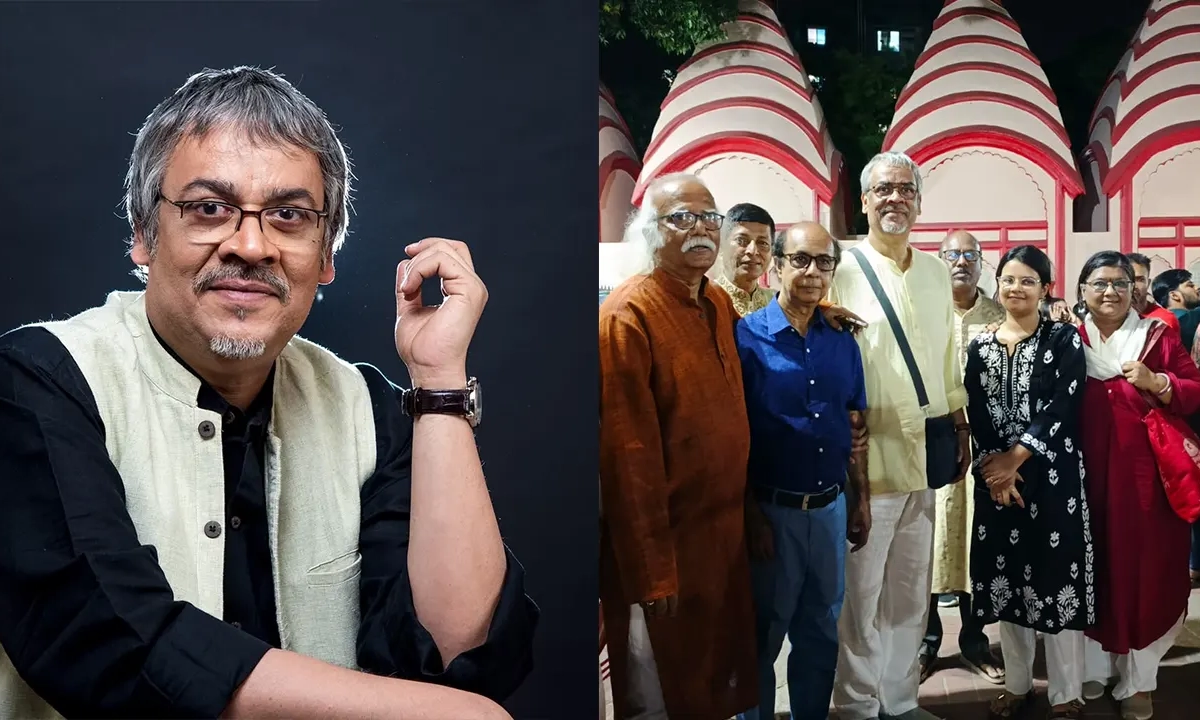 সপরিবারে বাংলাদেশে শ্রীকান্ত আচার্য। ছবি : সংগৃহীত