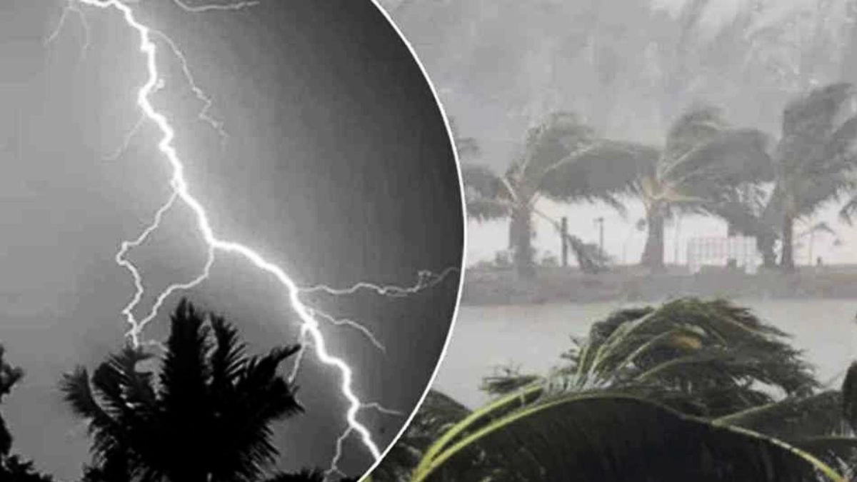 বজ্রবৃষ্টির সঙ্গে ঝড়ো হাওয়ার শঙ্কা