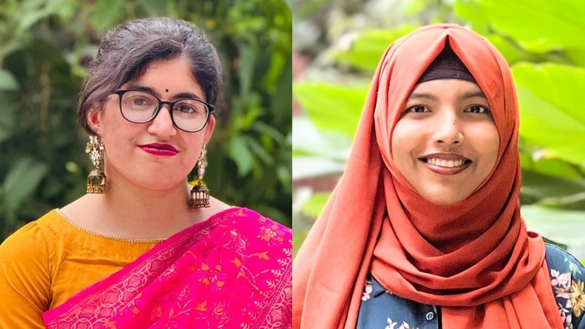 উমামা ফাতেমা এবং আয়েশা সিদ্দিকা তিথি। ছবি- সংগৃহীত