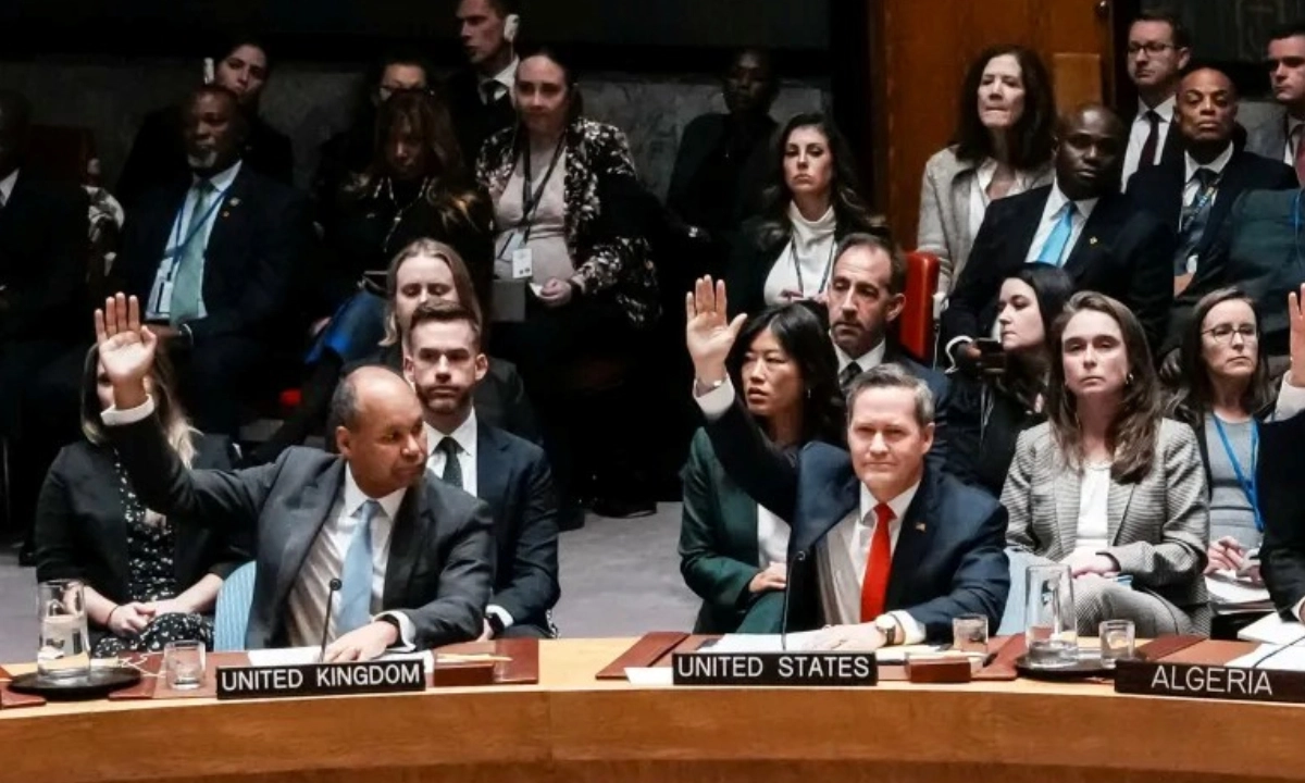 নিরাপত্তা পরিষদে ভোটাভোটি। ছবি- সংগৃহীত