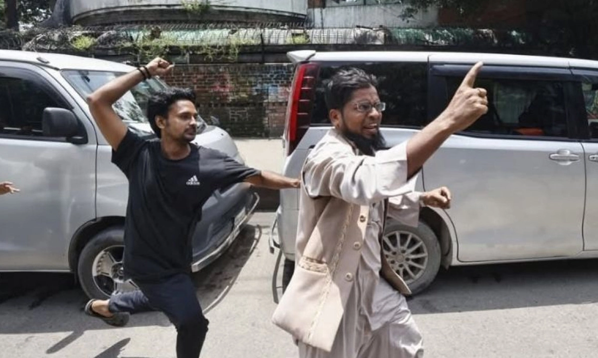 ভাইরাল হওয়া সিদ্দিক ধানমন্ডিতে মারধরের শিকার হন। ছবি- সংগৃহীত