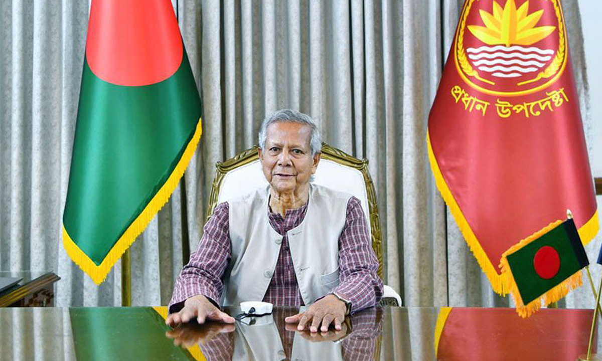 অন্তর্বর্তী সরকারের প্রধান উপদেষ্টা অধ্যাপক মুহাম্মদ ইউনূস। ছবি- সংগৃহীত