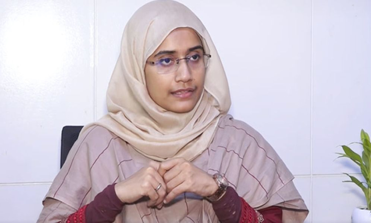 এনসিপির সিনিয়র যুগ্ম আহ্বায়ক সামান্তা শারমিন। ছবি- সংগৃহীত