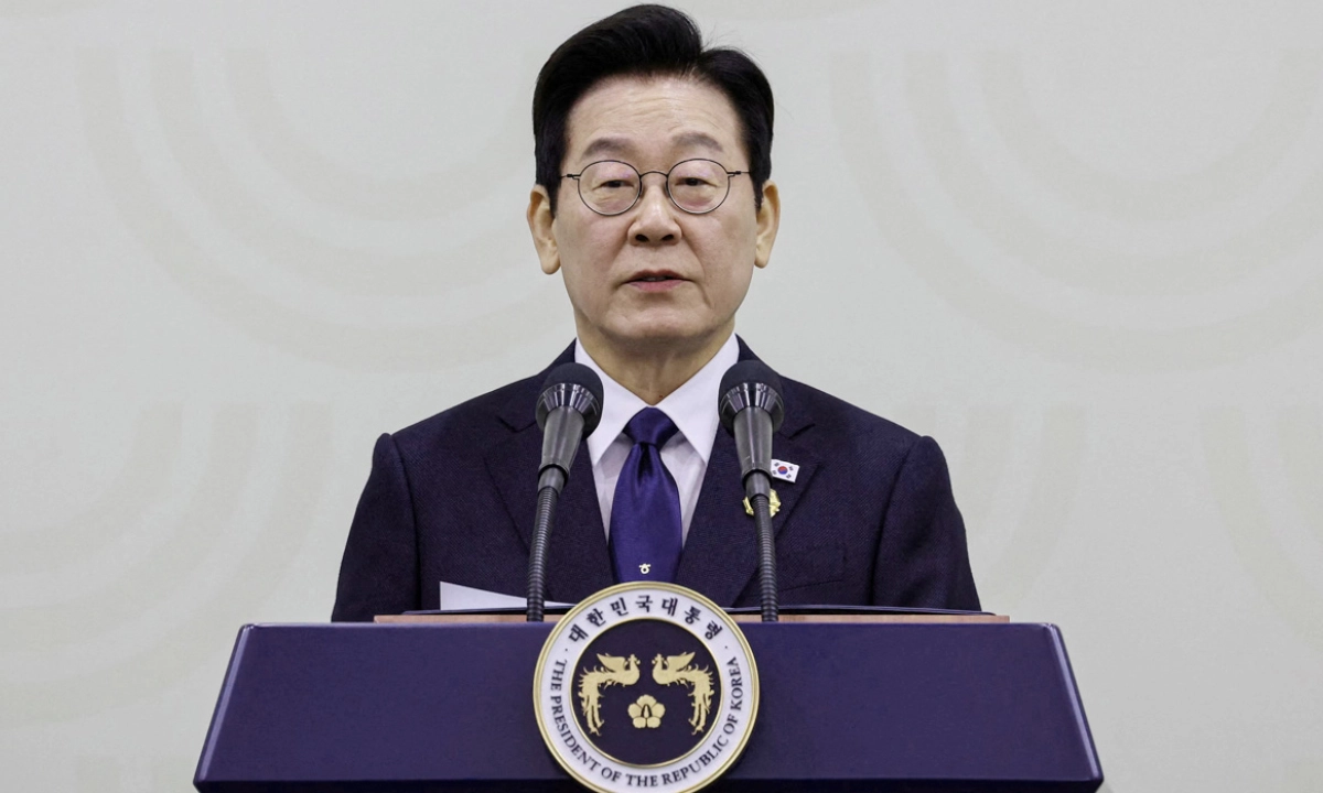 দক্ষিণ কোরিয়ার প্রেসিডেন্ট লি জে মিয়ং। ছবি- সংগৃহীত