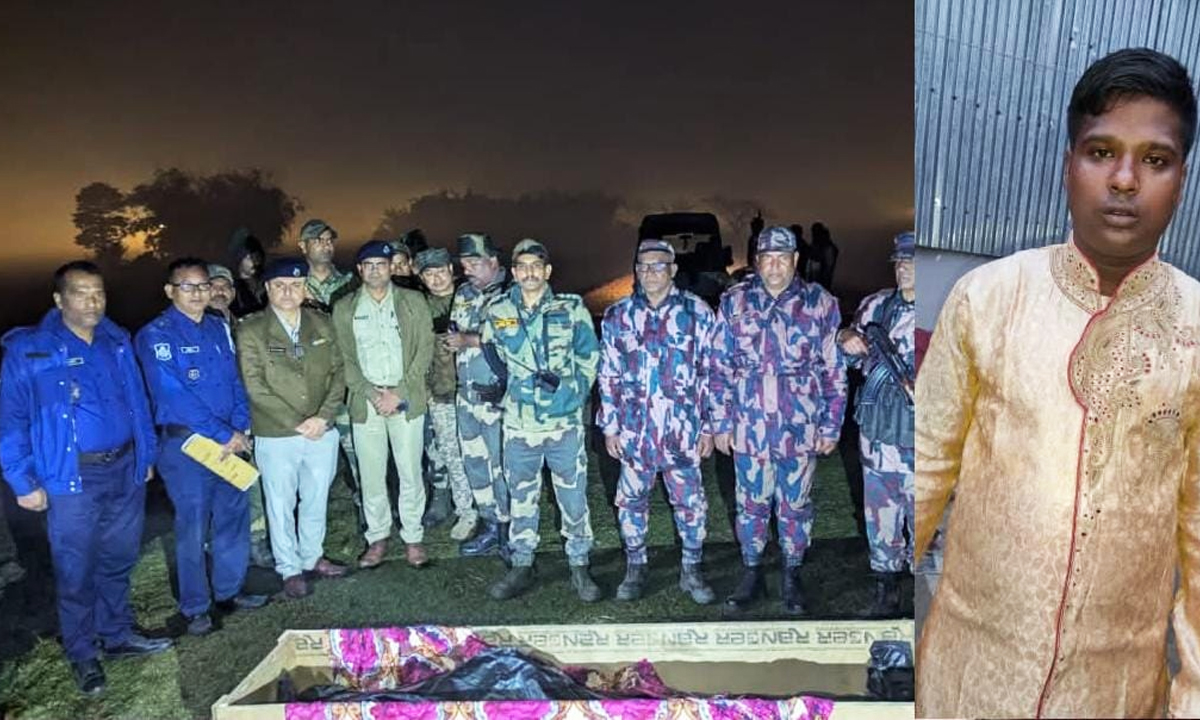 বিএসএফের গুলিতে নিহত সবুজ। ছবি: রূপালী বাংলাদেশ