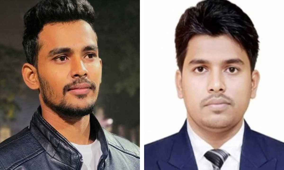 আসিফ মাহমুদ সজীব ভুঁইয়া ও মোয়াজ্জেম হোসেন। ছবি- সংগৃহীত