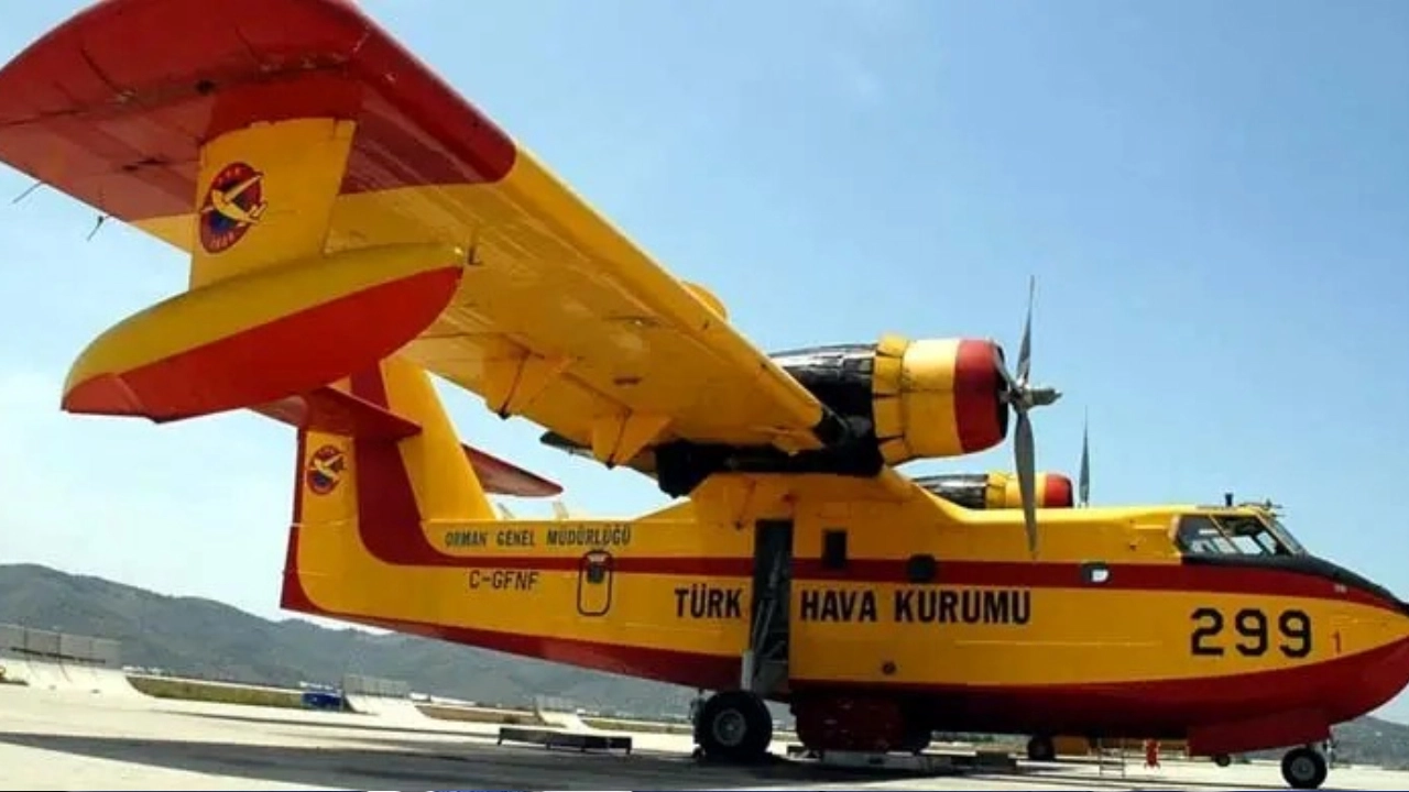 তুর্কি অগ্নিনির্বাপক বিমান। ছবি - আনাদোলু এজেন্সি