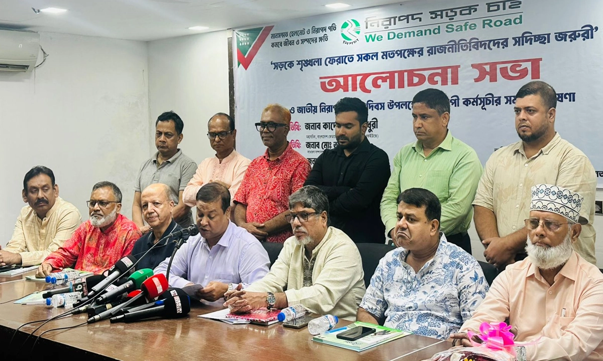 বাংলাদেশ ফেডারেল সাংবাদিক ইউনিয়নের মহাসচিব কাদের গনি চৌধুরী। ছবি- রূপালী বাংলাদেশ