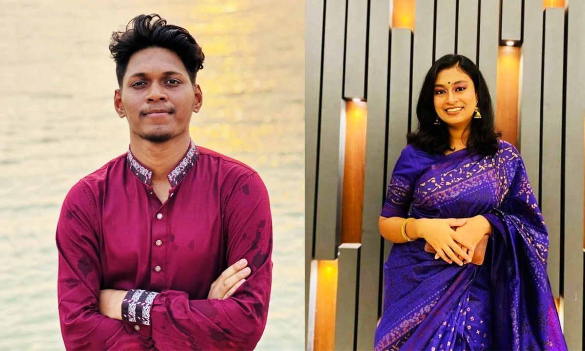 জিয়া উদ্দিন আয়ান ও নাদিয়া রহমান অন্বেষা। ছবি : রূপালী বাংলাদেশ