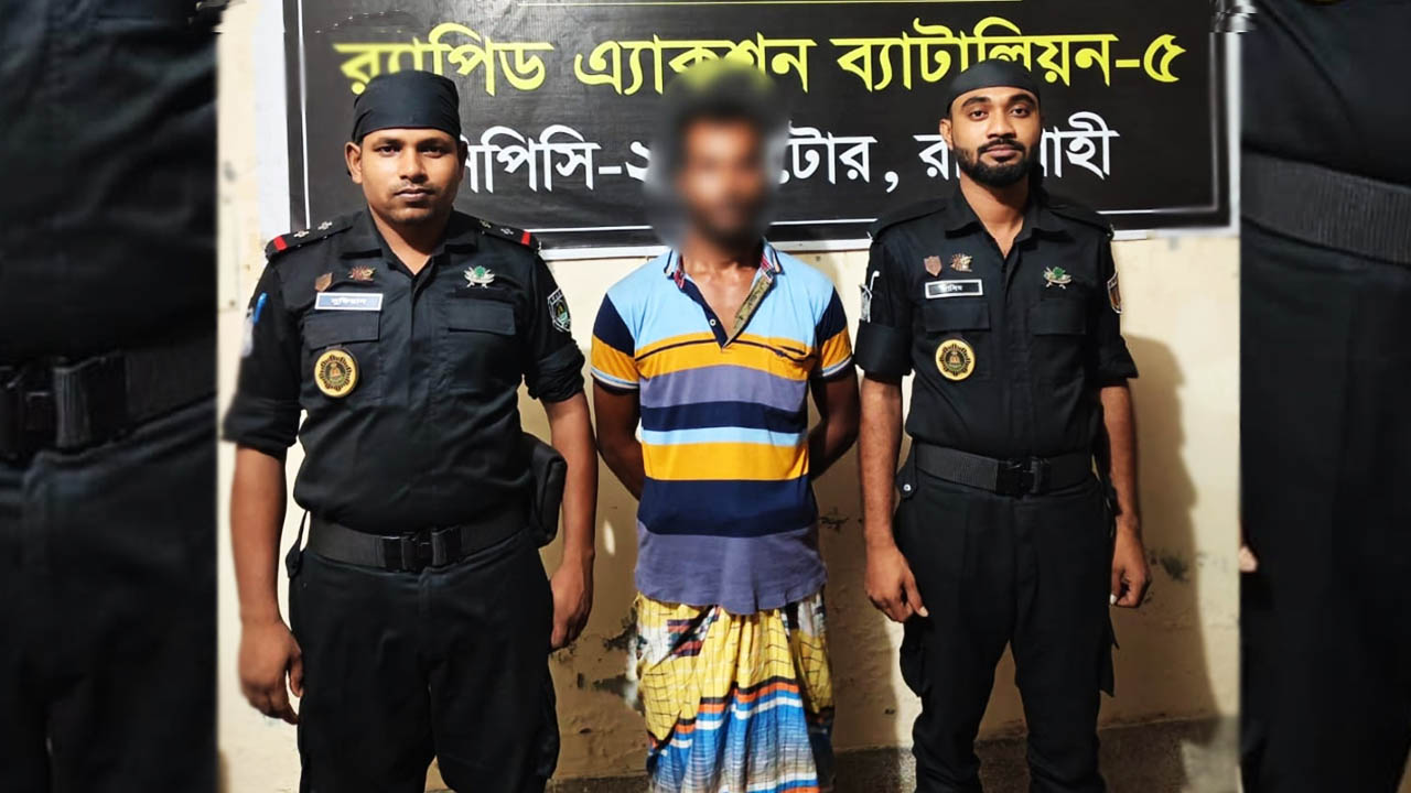 গৃহবধূ ধর্ষণ মামলার আসামি  জুয়েল। ছবি:  রূপালী বাংলাদেশ