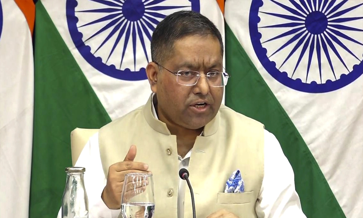 ভারতের পররাষ্ট্র মন্ত্রণালয়ের মুখপাত্র রণধীর জসওয়াল। ছবি- সংগৃহীত