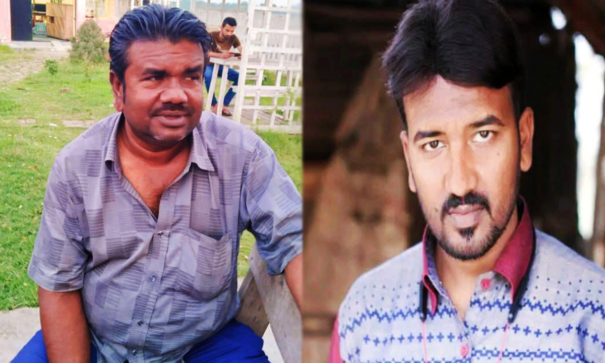 বিএনপি নেতা আলমগীর হোসেন ও ব্যবসায়ী রানা প্রতাপ বৈরাগী। ছবি : রূপালী বাংলাদেশ