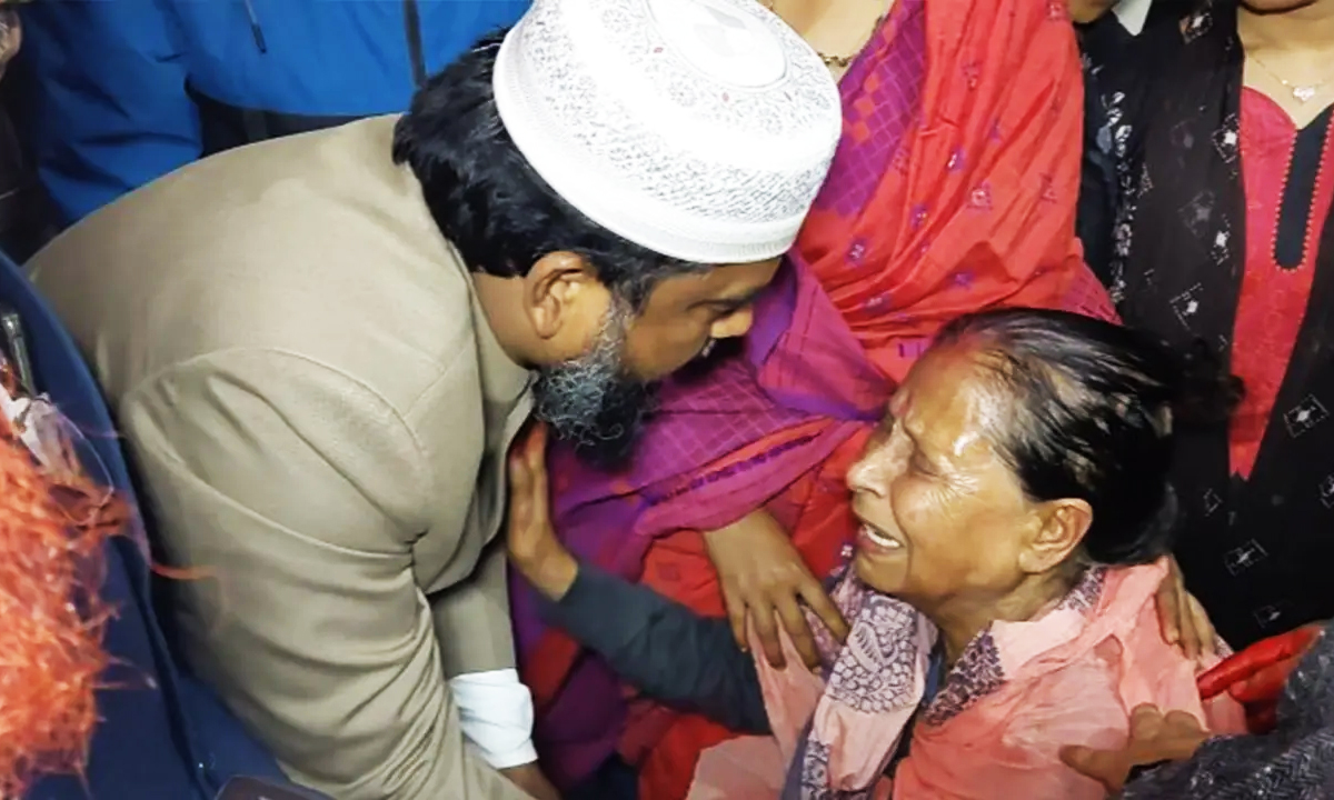জামায়াতে ইসলামীর প্রার্থী দেলাওয়ার হোসেন। ছবি : রূপালী বাংলাদেশ