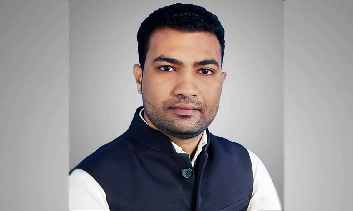 নরসিংদী জেলা ছাত্রলীগের সাধারণ সম্পাদক শাহজালাল আহমেদ শাওন। ছবি : রূপালী বাংলাদেশ