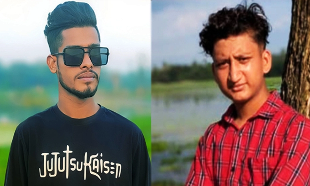 নিহত হৃদয় হোসেন ও নাজমুল হাসান। ছবি- রূপালী বাংলাদেশ