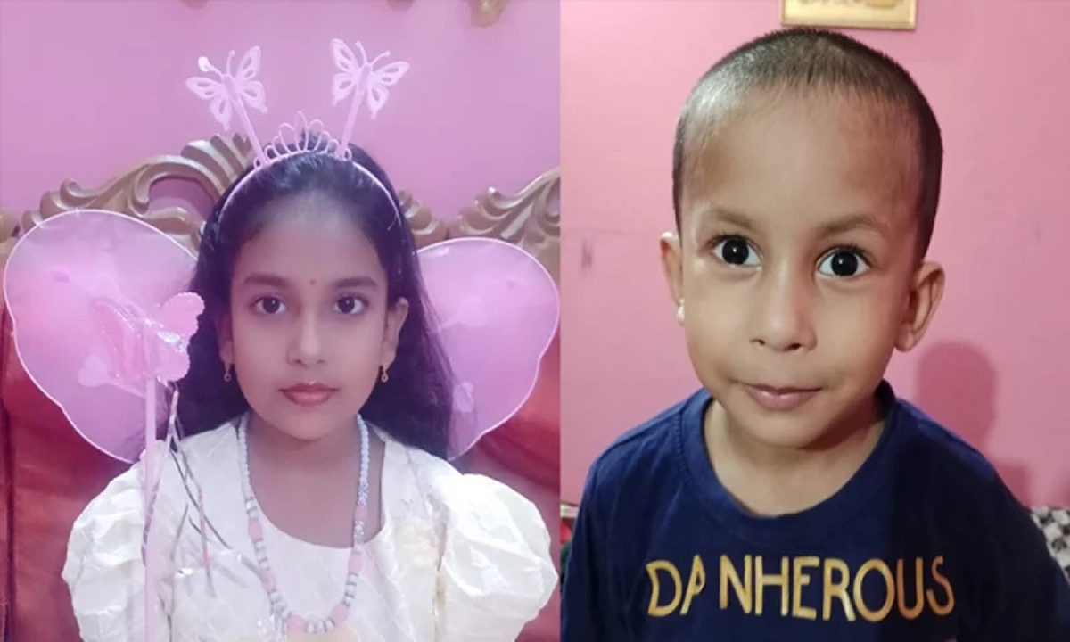 নিহত ভাই-বোনা। ছবি- সংগৃহীত
