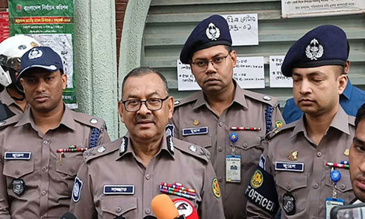 ডিএমপি কমিশনার শেখ মো. সাজ্জাত। ছবি : সংগৃহীত