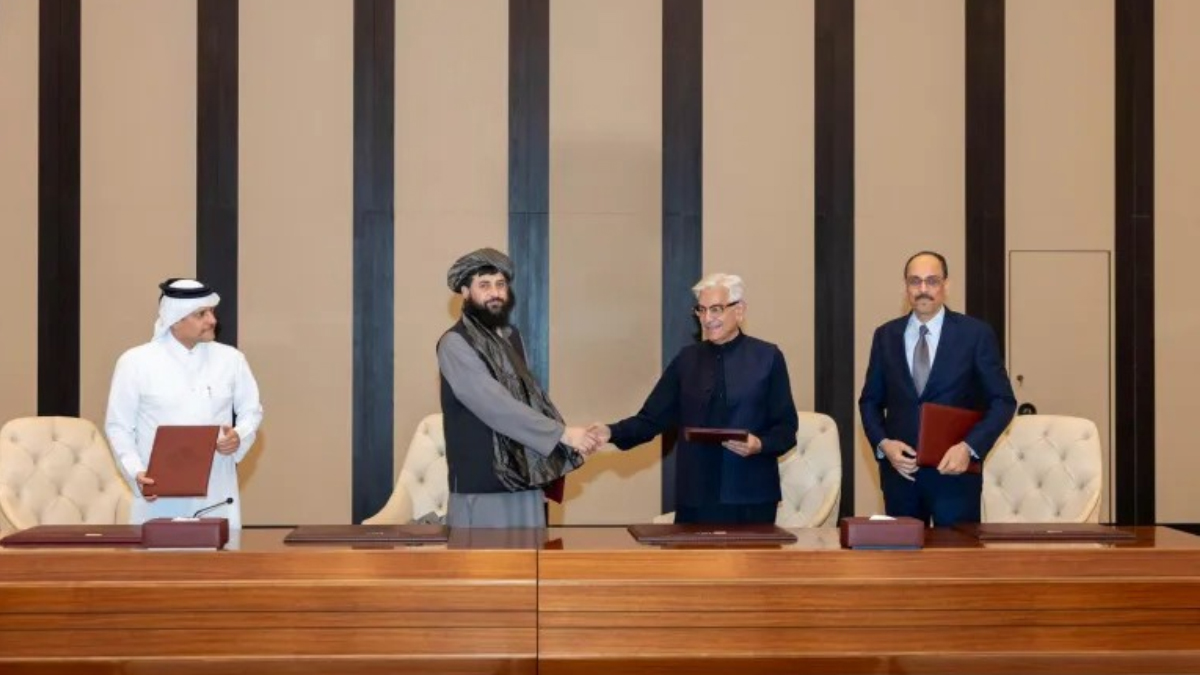 কাতারের দোহায় যুদ্ধবিরতির আলোচনায়। ছবি- সংগৃহীত