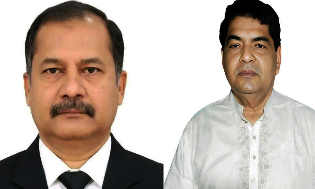 ইঞ্জিনিয়ার আব্দুস সোবহান ও জহির উদ্দিন স্বপন। ছবি : রূপালী বাংলাদেশ
