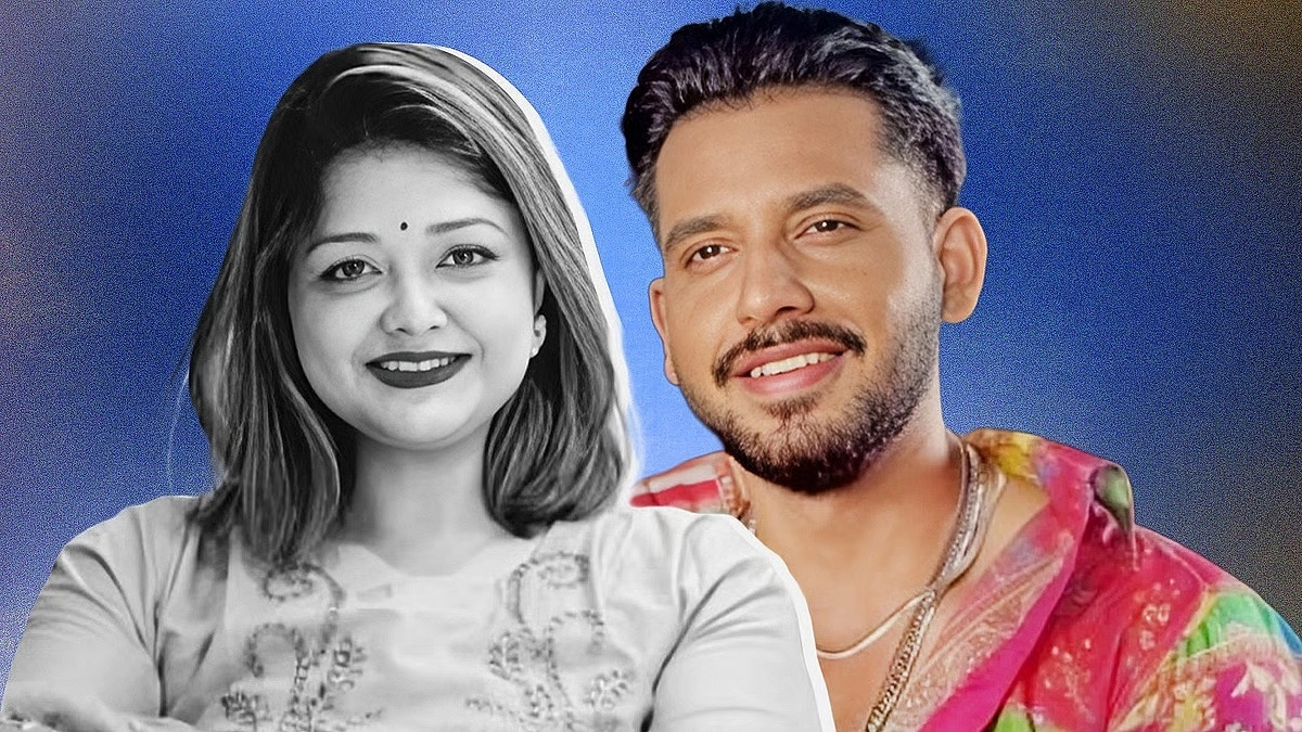 অভিনেতা যাহের আলভী ও  আফরা ইভনাথ খান ইকরা। ছবি : সংগৃহীত