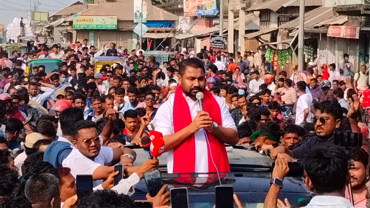 থানা ছাত্রদলের সাবেক যুগ্ম-আহ্বায়ক আরেফিন আলী। ছবি: রূপালী বাংলাদেশ