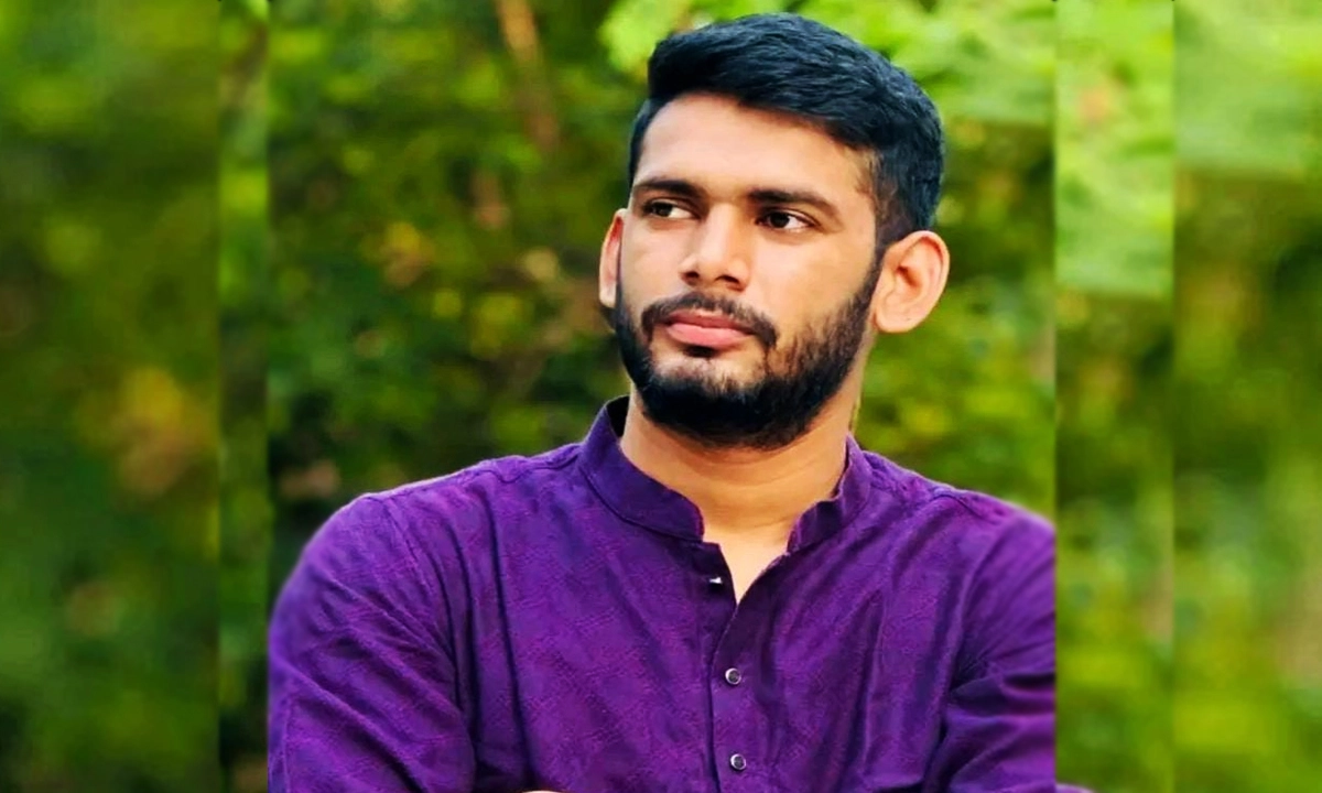 ইসলামী বিশ্ববিদ্যালয় শিক্ষার্থী সাগর আহমেদ। ছবি:  রূপালী বাংলাদেশ