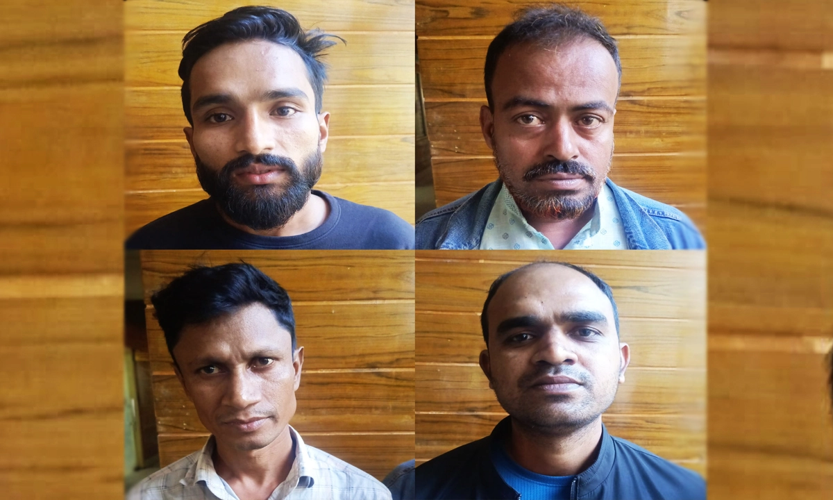 বিভিন্ন মামলায় গ্রেপ্তার চার। ছবি:  রূপালী বাংলাদেশ