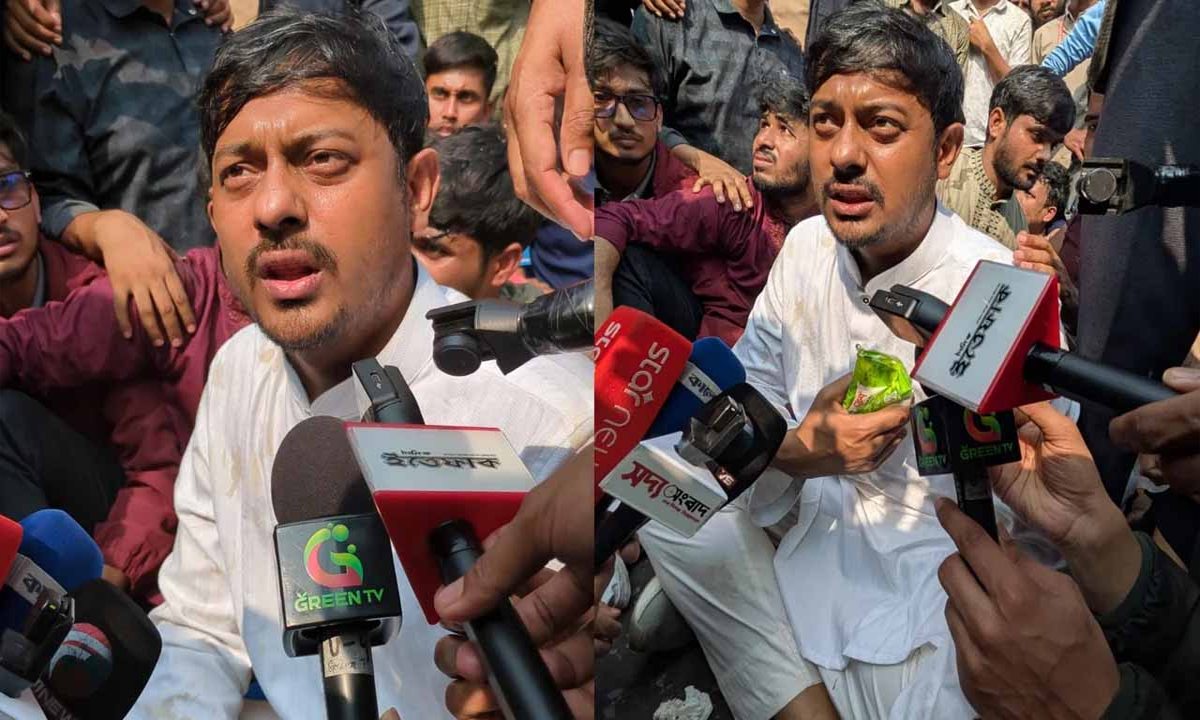 এনসিপির মুখ্য সমন্বয়ক নাসীরুদ্দীন পাটওয়ারী। ছবি : সংগৃহীত