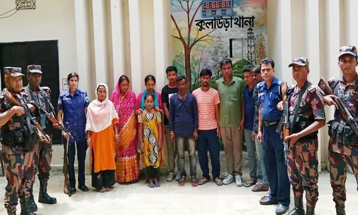 সীমান্ত দিয়ে শিশুসহ ১০ জনকে পুশইন করল ভারত