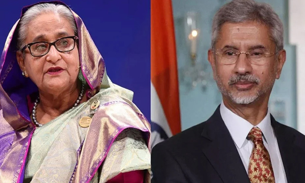 শেখ হাসিনা- এস জয়শঙ্কর। ছবি- সংগৃহীত