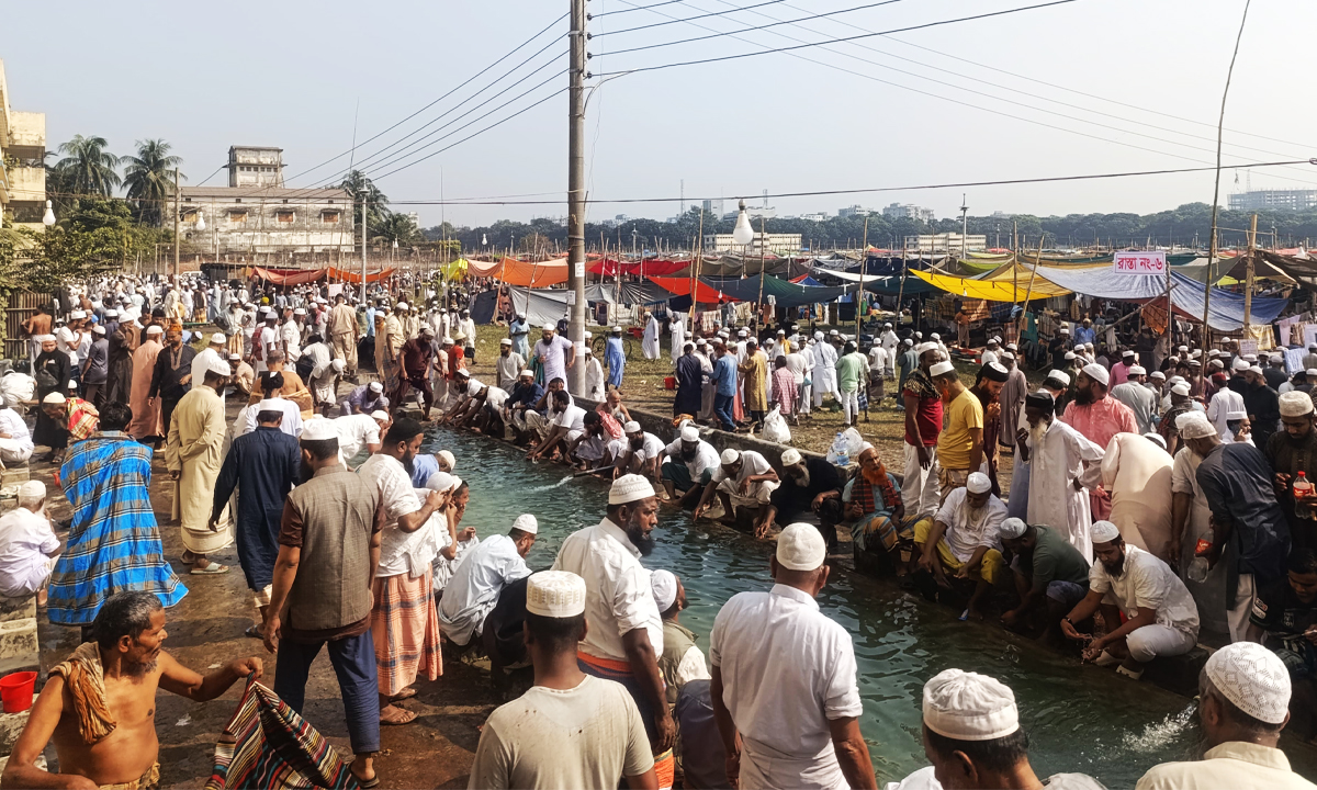 টঙ্গীতে বিশ্ব ইজতেমা ময়দান। ছবি- রূপালী বাংলাদেশ