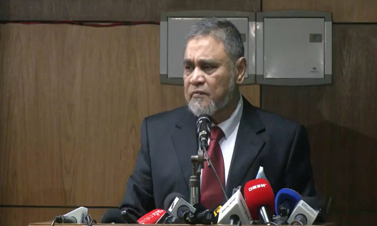 প্রধান নির্বাচন কমিশনার (সিইসি) এ এম এম নাসির উদ্দিন। ছবি- সংগৃহীত