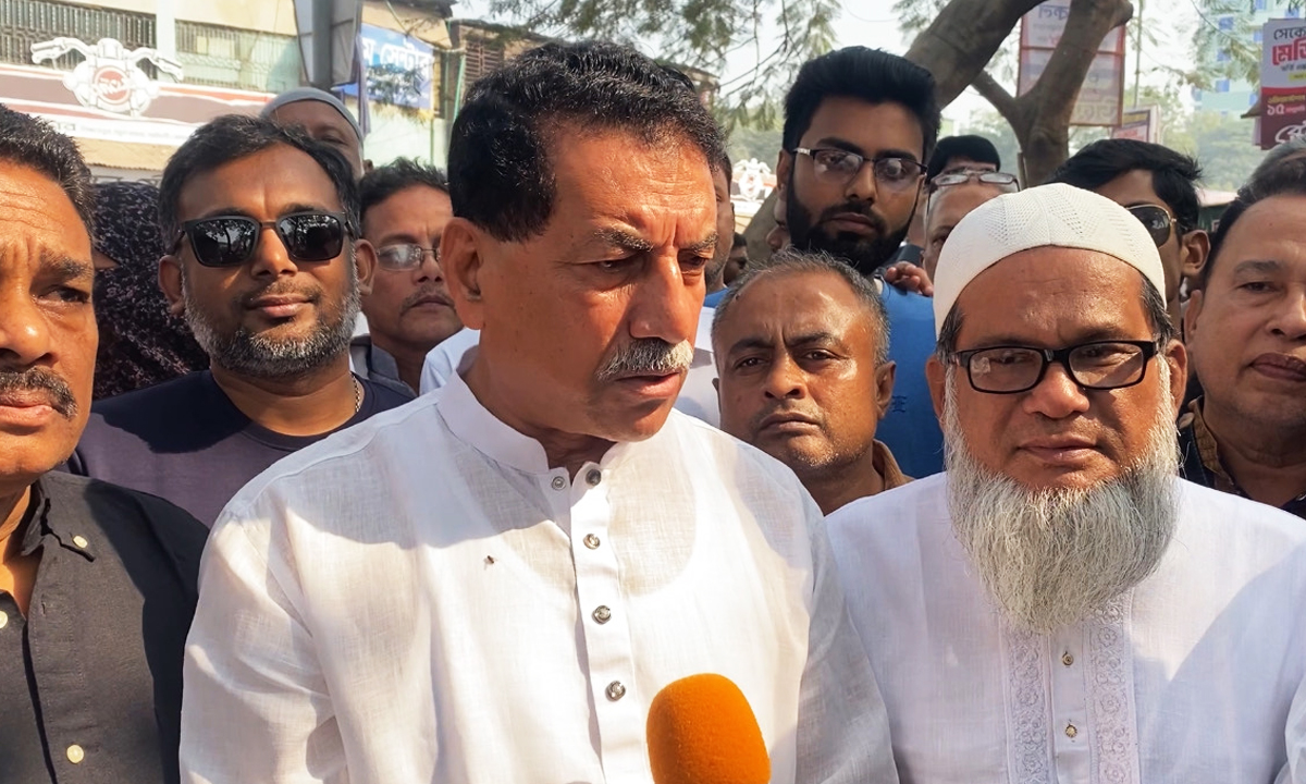 নরসিংদী জেলা বিএনপির সভাপতি খায়রুল কবির খোকন। ছবি : রূপালী বাংলাদেশ