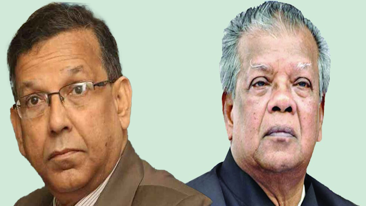 আনিসুল হক ও আমির হোসেন আমু। ছবি- সংগৃহীত