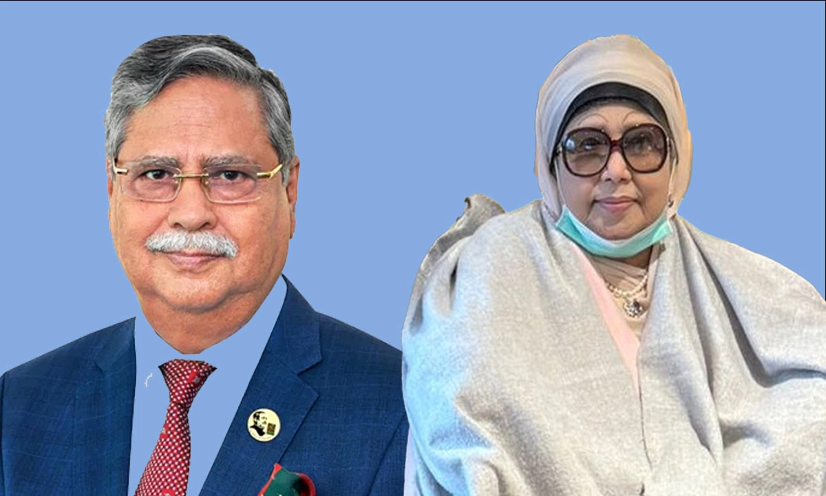 রাষ্ট্রপতি মোহাম্মদ সাহাবুদ্দিন ও বেগম খালেদা জিয়া। ছবি- সংগৃহীত
