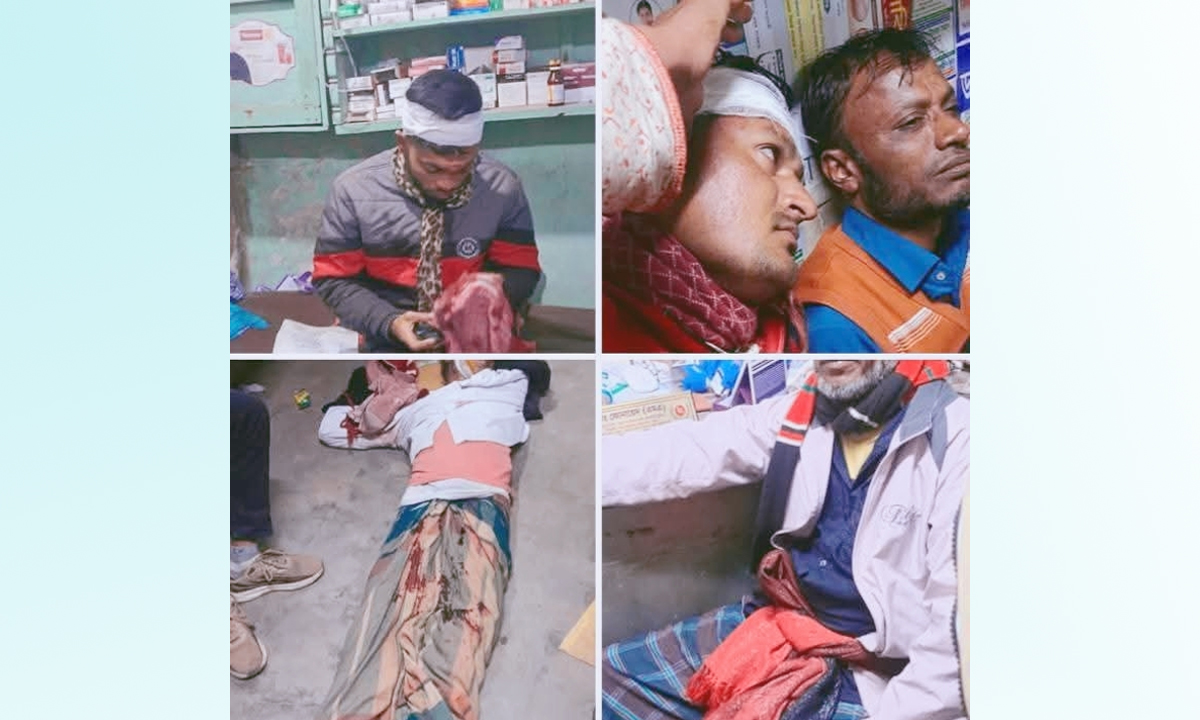 সংঘর্ষে আহতরা। ছবি : রূপালী বাংলাদেশ