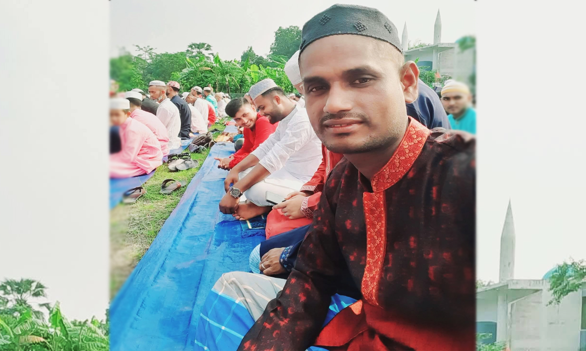 ছাত্রদল নেতা তারিকুল ইসলাম। ছবি : রূপালী বাংলাদেশ