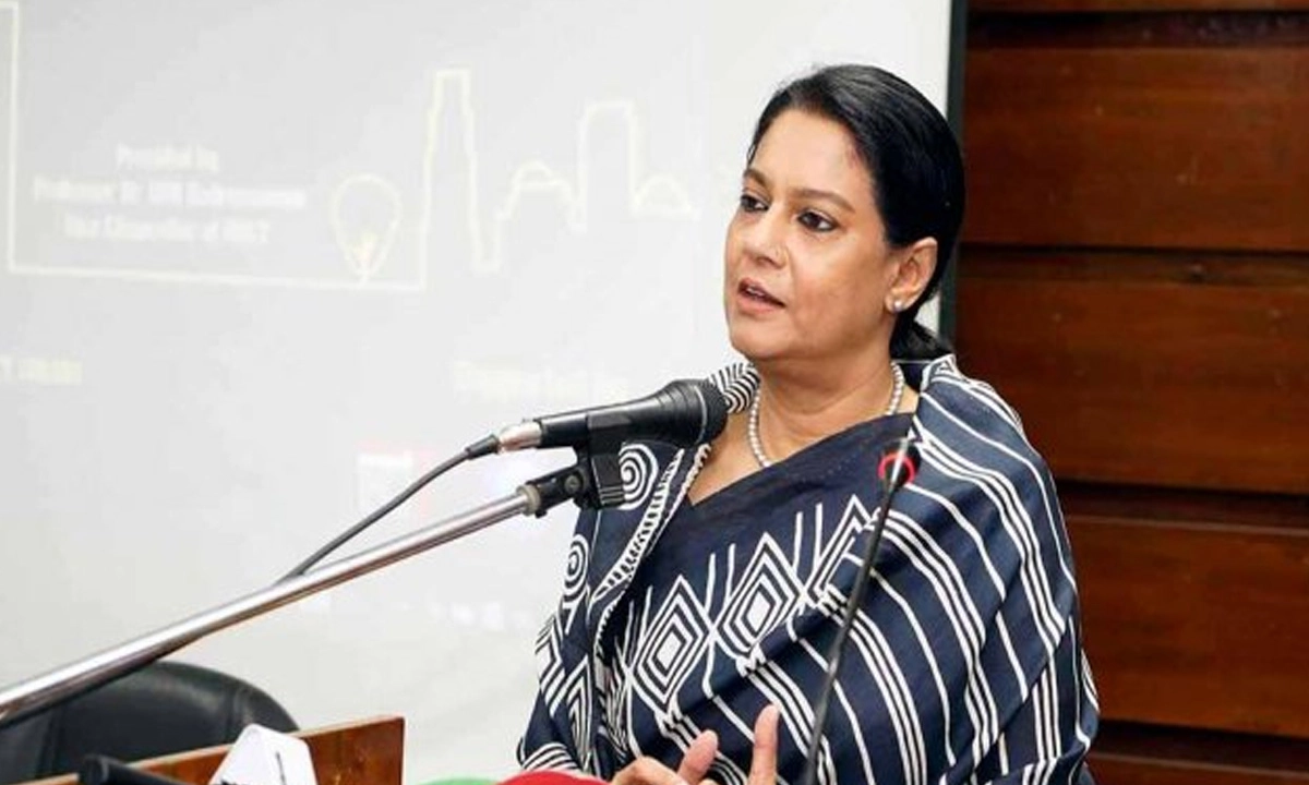 পরিবেশ, বন ও জলবায়ু পরিবর্তন উপদেষ্টা সৈয়দা রিজওয়ানা হাসান। ছবি- সংগৃহীত