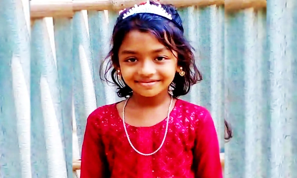 নিখোঁজ শিশু ইফতিয়া সানজিদা. ছবি : রূপালী বাংলাদেশ