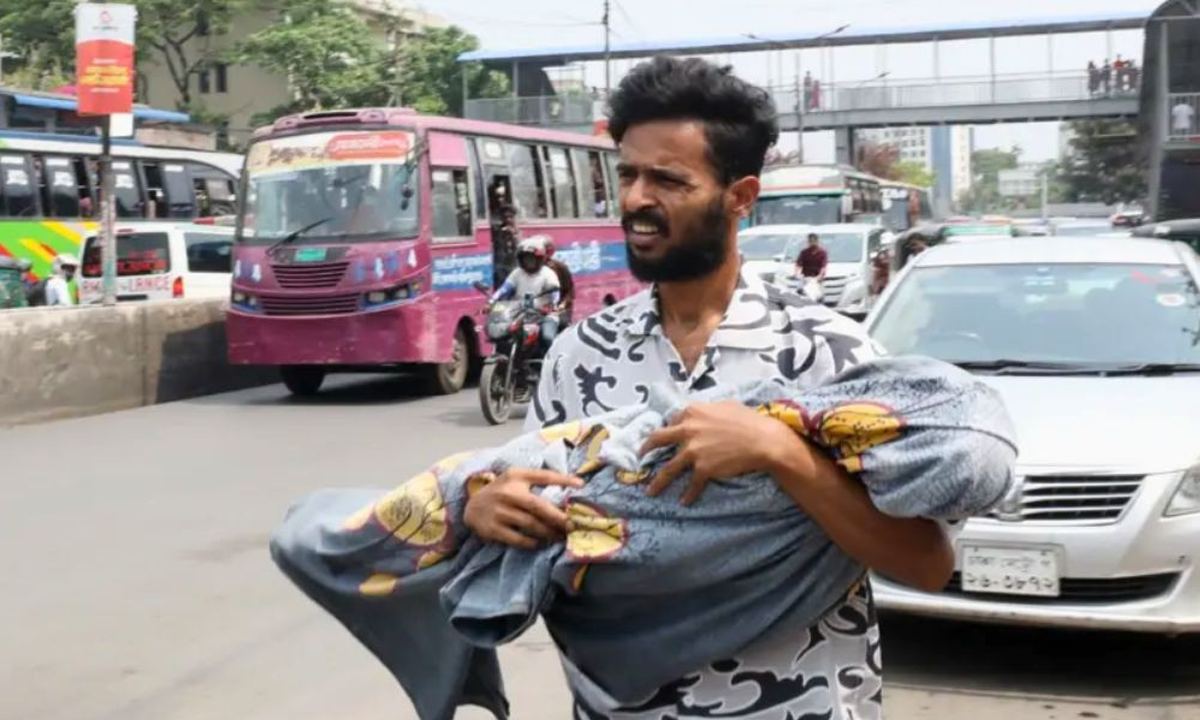 নিথর সাদমান ও একটি ভাইরাল ছবি। ছবি : সংগৃহীত