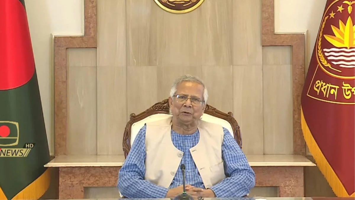 অন্তর্বর্তী সরকারের প্রধান উপদেষ্টা অধ্যাপক ড. মুহাম্মদ ইউনূস।