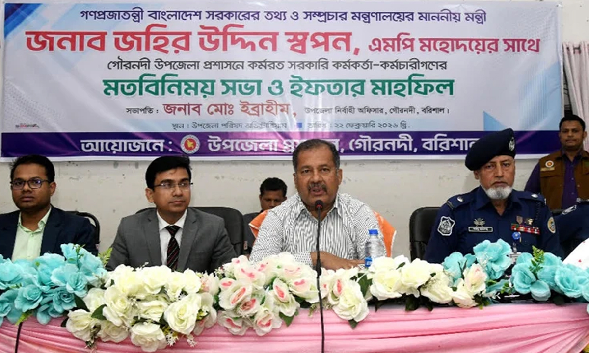 তথ্য ও সম্প্রচার মন্ত্রী জহির উদ্দিন স্বপন। ছবি- সংগৃহীত