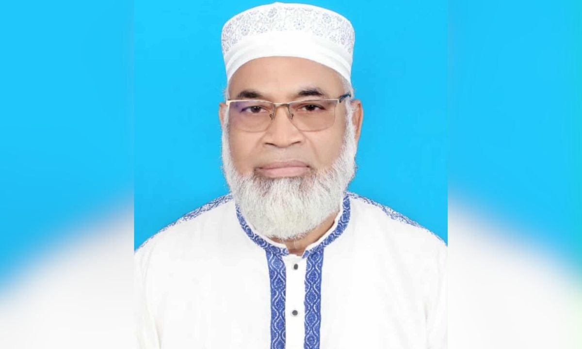 দাঁড়িপাল্লা প্রতীকের এমপি প্রার্থী ডা. একেএম আব্দুল হামিদ। ছবি : রূপালী বাংলাদেশ