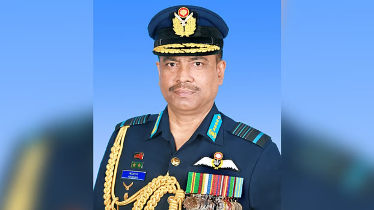 সাবেক বিমান বাহিনী প্রধান শেখ আব্দুল হান্নান। ছবি- সংগৃহীত