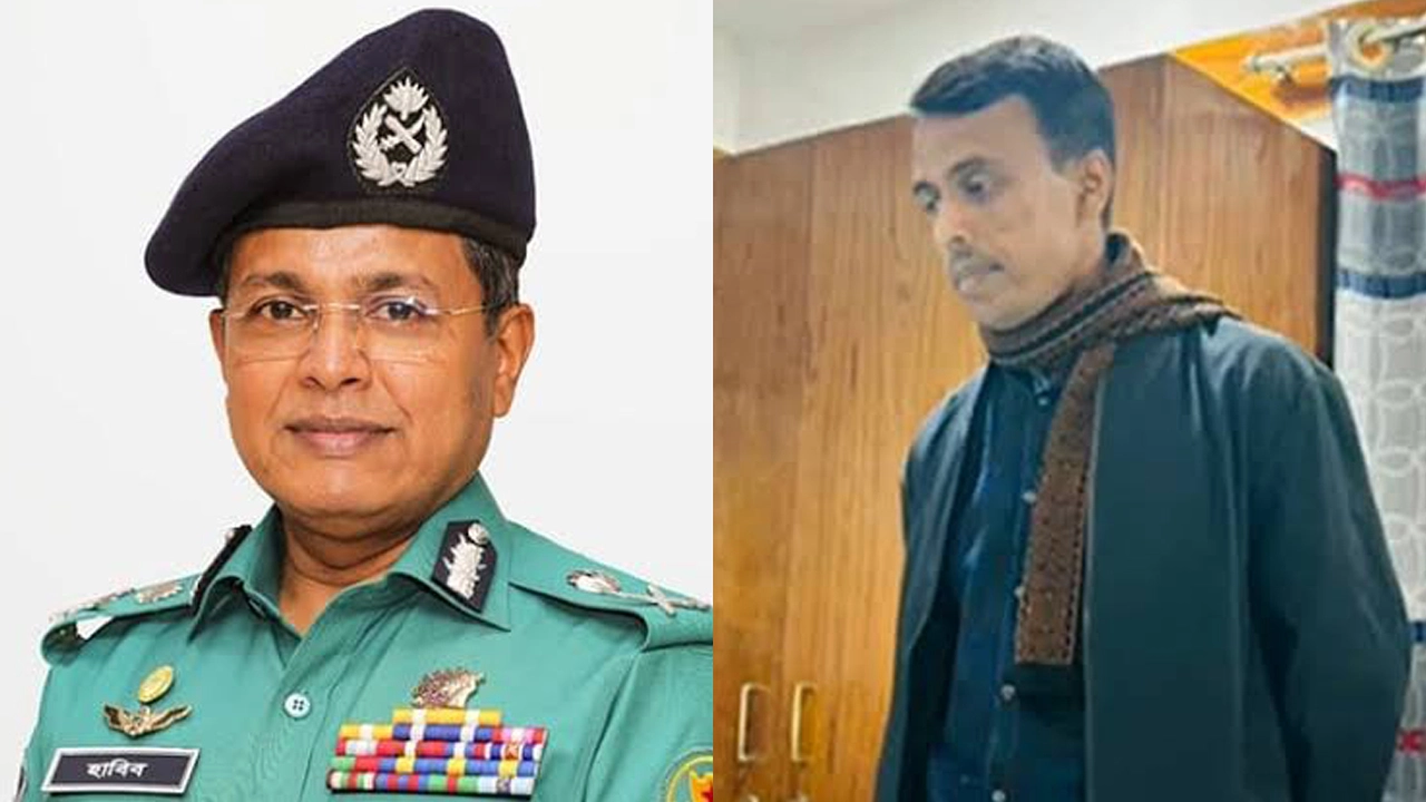 হাবিবুর রহমান ও চঞ্চল চন্দ্র সরকার। ছবি : সংগৃহীত
