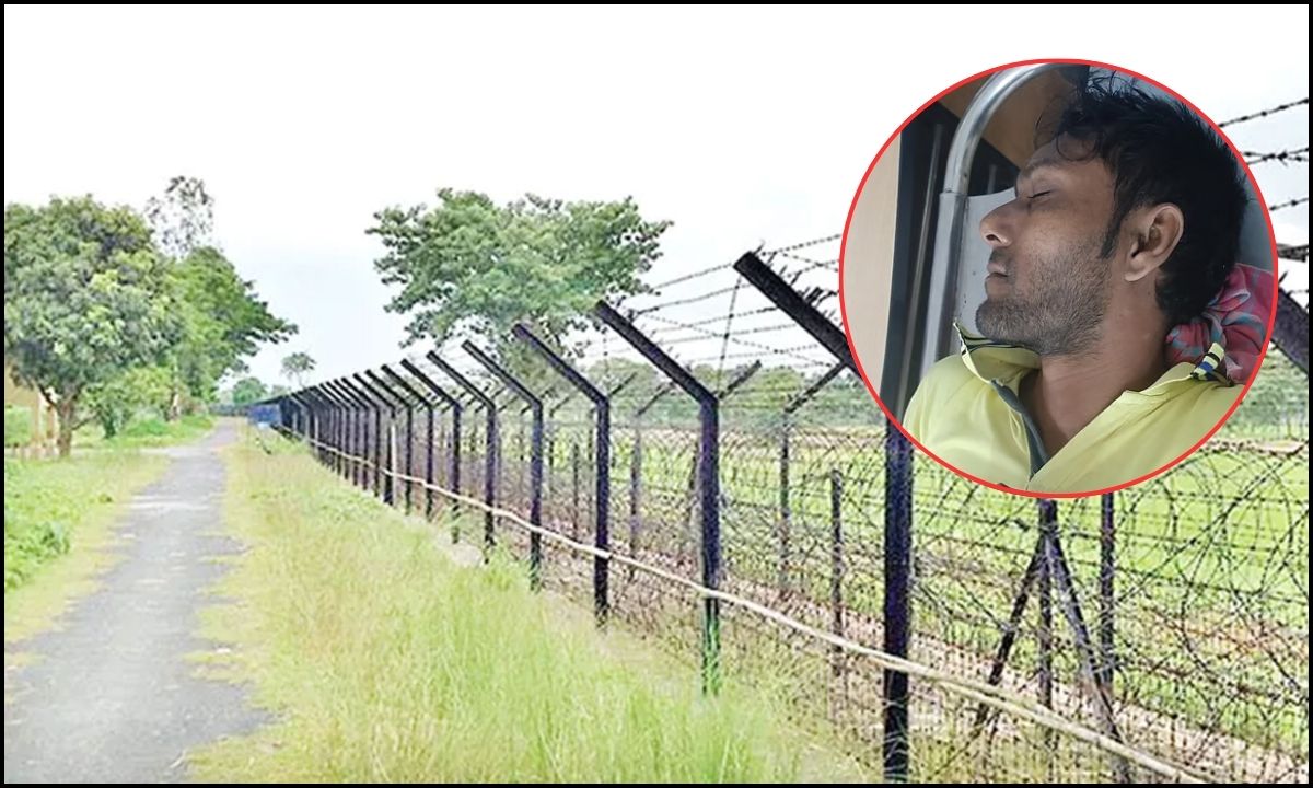 বিএসএফের গুলিতে আহত শেখ আলমগীর। ছবি- সংগৃহীত