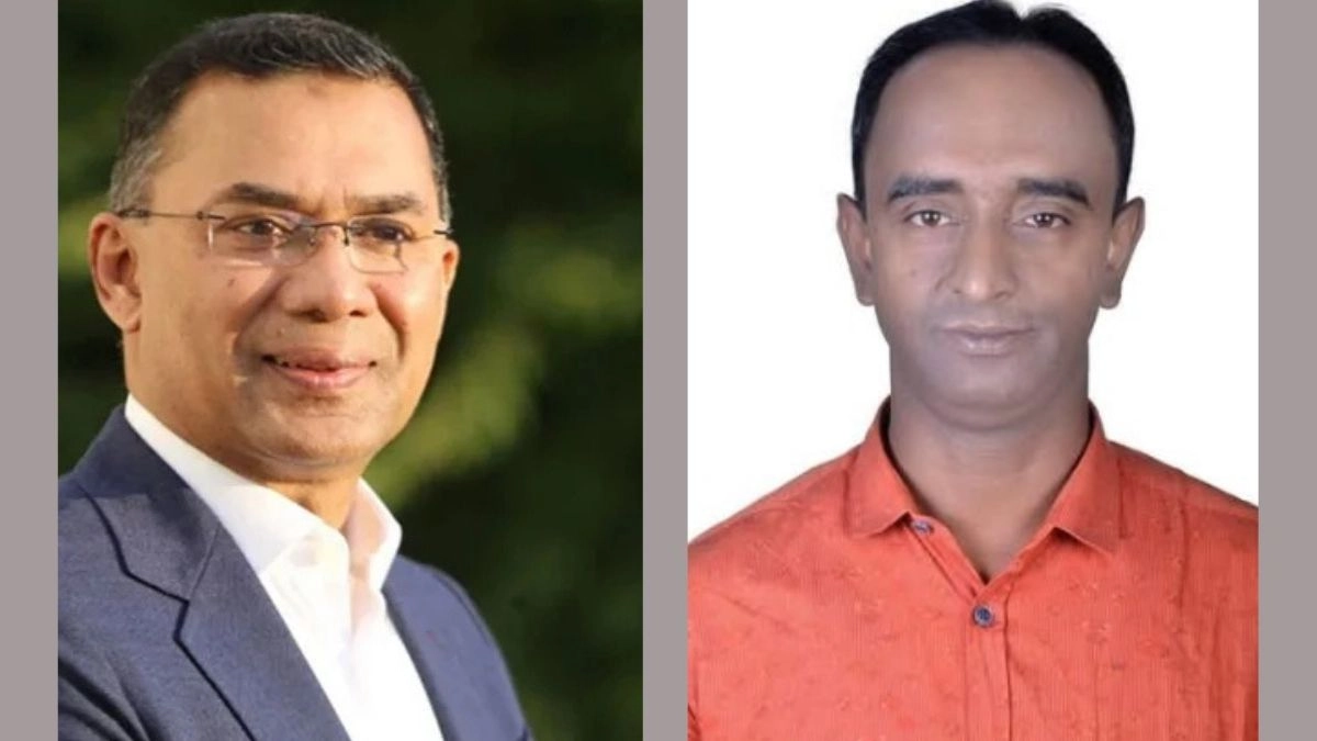 তারেক রহমান এবং অশোক তালুকদার। ছবি : রূপালী বাংলাদেশ