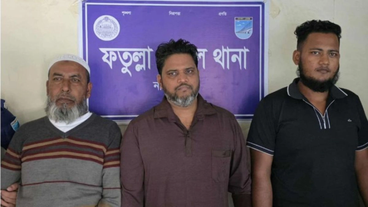 আটককৃতরা। ছবি- রূপালী বাংলাদেশ